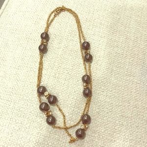 J. Crew Gold and Grey Necklace